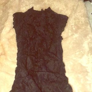 Black lace dress